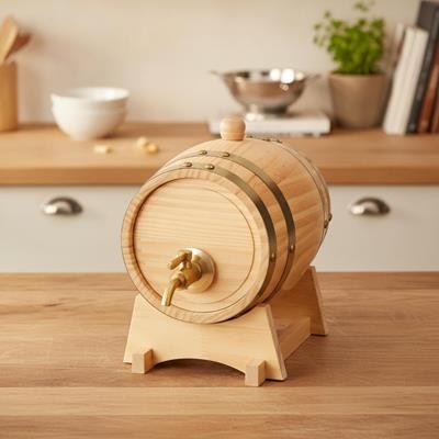 Picture of WOOD BARREL TIMBER, 2 LITRE