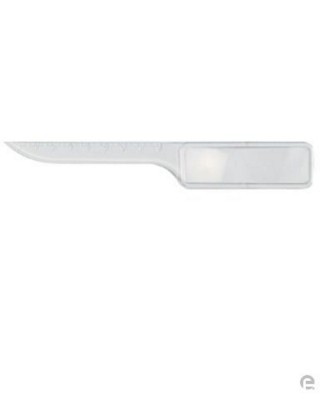 Picture of MULTI FUNCTION PLASTIC LETTER OPENER with Ruler & Magnifier in Clear Transparent