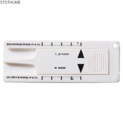 Picture of KEYRING FOB TYRE TREAD MEASURING DEVICE.