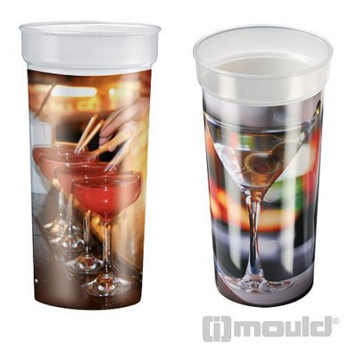 Picture of IMOULD BRANDED PLASTIC DRINK CUP in Clear Transparent