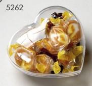 Picture of HEART SHAPE 2 PIECE CONTAINER in Clear Transparent.