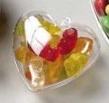 Picture of HEART SHAPE 2 PIECE CONTAINER in Clear Transparent.