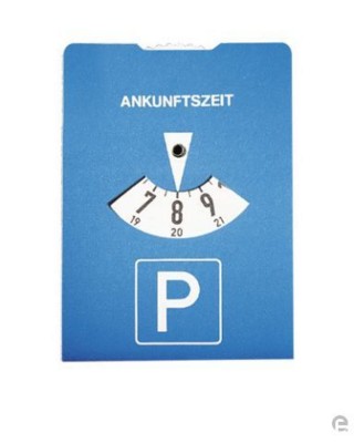Picture of SQUARE CAR PARKING ROUND DISC in Blue
