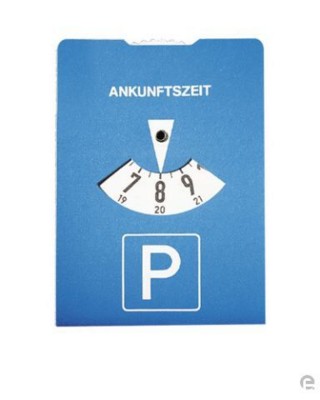 Picture of CARDBOARD PARKING DISK BOARD in Blue