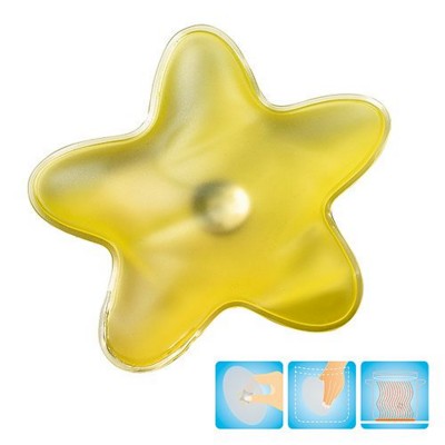 Picture of STAR SHAPE HEATED GEL HOT PACK HAND WARMER in Yellow.