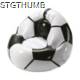 Picture of NFLATABLE FOOTBALL CHAIR BIG in White & Black