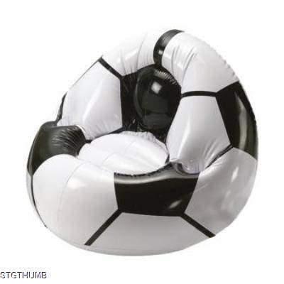 Picture of NFLATABLE FOOTBALL CHAIR BIG in White & Black.