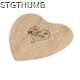 Picture of CUTTING BOARD WOODY HEART in Natural