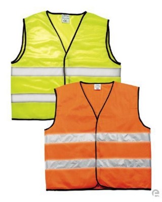 Picture of REFLECTIVE SAFETY TABARD VEST in Fluorescent Yellow.