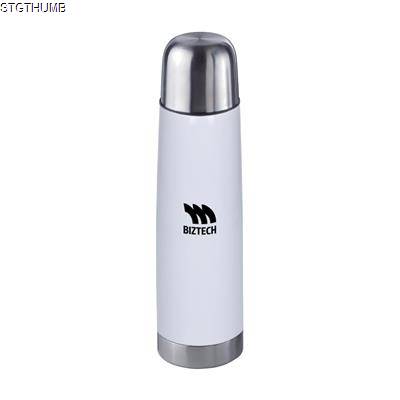 Picture of THERMOS BOTTLE VAKUUM 0,5 L in White.
