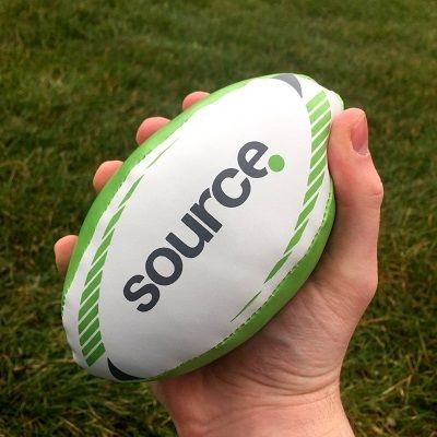 Picture of MINI SOFTEE COTTON FILLED RUGBY BALL.