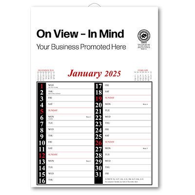 Picture of MEMO NOTE PAD PLANNER in Red & Black