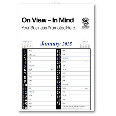 Picture of MEMO NOTE PAD PLANNER in Blue & Black.