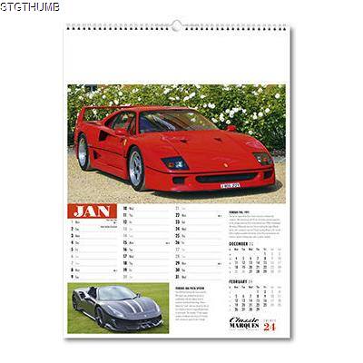Picture of CLASSIC MARQUES - PAST & PRESENT WALL CALENDAR