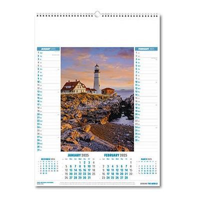 Picture of AROUND WORLD MEMO CALENDAR.