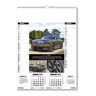 Picture of SUPERCARS MEMO WALL CALENDAR.