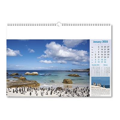 Picture of DEEP BLUE WALL CALENDAR.