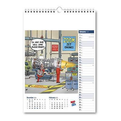 Picture of NINE TO FIVE WALL CALENDAR