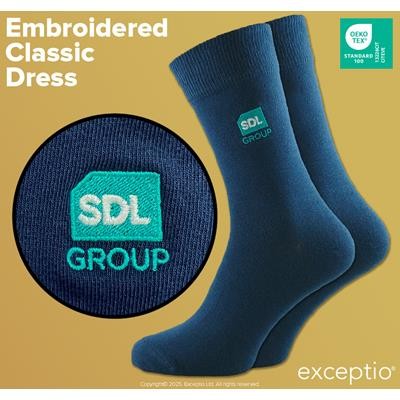 Picture of EMBROIDERED CLASSIC DRESS OR CREW SPORTS SOCKS