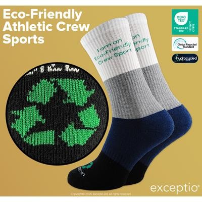 Picture of ECO-FRIENDLY ATHLETIC CREW SPORTS SOCKS.