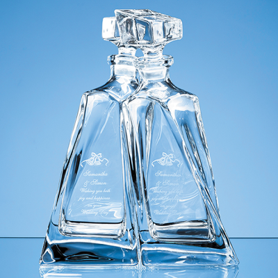 Picture of CRYSTALITE LOVERS DECANTERS