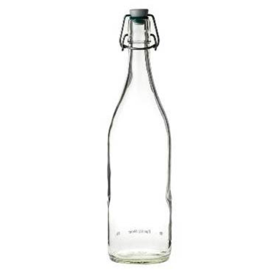 Picture of FLIP TOP CORK BOTTLE 0,5LTR CERAMIC POTTERY TOP BLUE WASHER