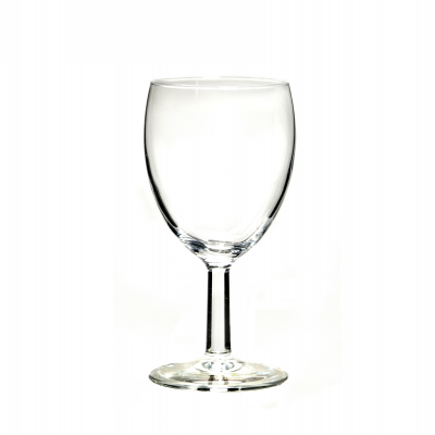 BUDGET WHITE WINE GLASS , 150MM HIGH AND 9OZ