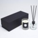 Picture of 240G CLEAR TRANSPARENT GLASS SCENTED CANDLE & 100ML REED DIFFUSER in a Foam Lined Gift Box