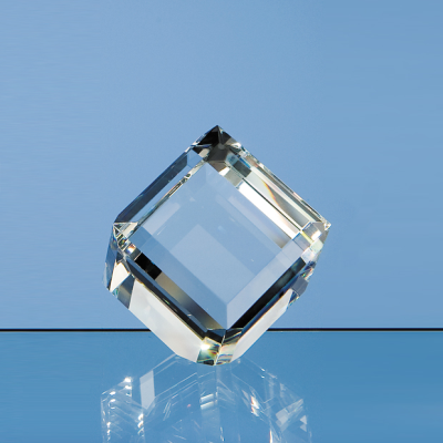 Picture of 6CM OPTICAL CRYSTAL BEVEL EDGED CUBE