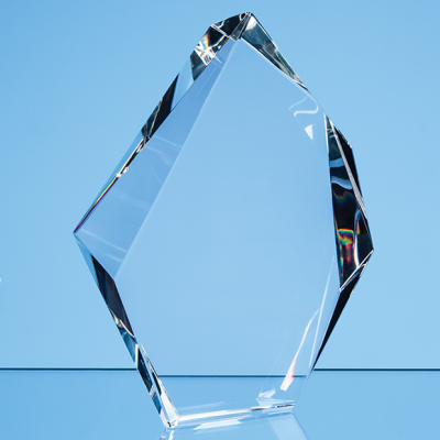 Picture of 18CM OPTICAL CRYSTAL FACETTED ICE PEAK AWARD