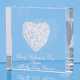 Picture of 7,5CM WHITE DIAMANTE HEART PAPERWEIGHT