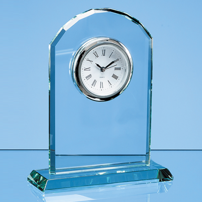 Picture of 17CM JADE GLASS ARCH CLOCK