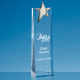 Picture of 27,5CM OPTICAL CRYSTAL RECTANGULAR with a Gold Star