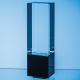 Picture of 22CM CLEAR TRANSPARENT & ONYX BLACK OPTICAL CRYSTAL BERKLEY COLUMN AWARD 