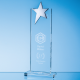 Picture of 25,5CM OPTICAL CRYSTAL MOUNTED RECTANGULAR with Silver Star