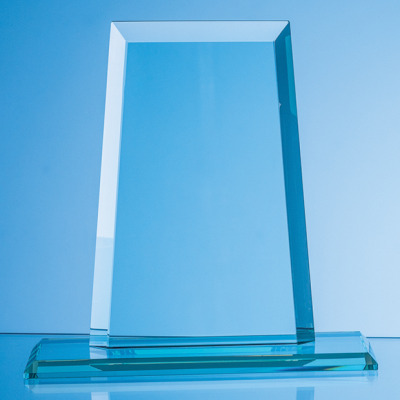 Picture of 14CM x 11CM x 15MM JADE GLASS TAPERED RECTANGULAR AWARD.