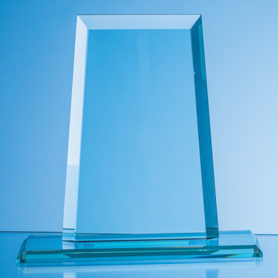 Picture of 19X13,5CM X 15MM JADE GLASS TAPERED RECTANGULAR AWARD