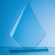 Picture of 25CM x 19,5CM x 12MM JADE GLASS FACETTED DIAMOND AWARD
