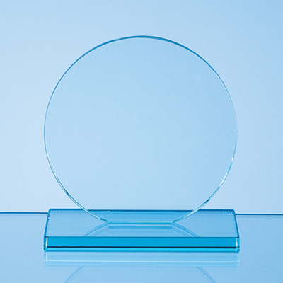 10CM x 10MM JADE GLASS CIRCLE AWARD.