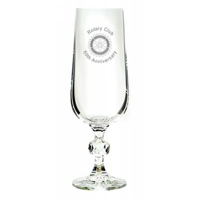 BULK PACKED CRYSTAL FLUTE GLASS 6,5OZ 170MM HIGH