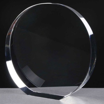 CRYSTAL LARGE WEDGE CIRCLE 170 x 175 x 35MM