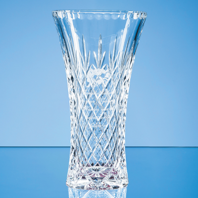 Picture of LEAD CRYSTAL PANELLED FLARED VASE
