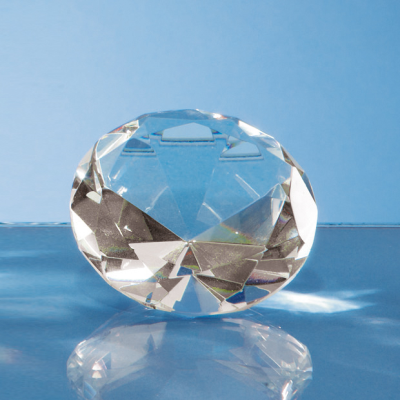 Picture of 6CM OPTICAL CRYSTAL CLEAR TRANSPARENT DIAMOND PAPERWEIGHT.