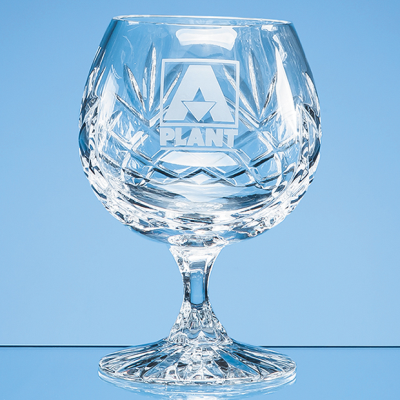 Picture of 280ML GLENCOE LEAD CRYSTAL PANEL BRANDY GLASS.
