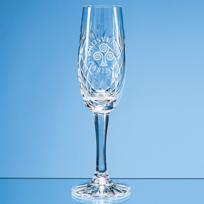 Picture of 165ML GLENCOE LEAD CRYSTAL PANEL CHAMPAGNE FLUTE.