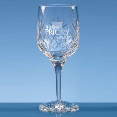 Picture of 285ML BLENHEIM LEAD CRYSTAL PANEL GOBLET.