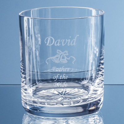 Picture of 400ML GROSVENOR LEAD CRYSTAL WHISKY TUMBLER WITH STAR CUT BASE.