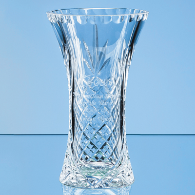 Picture of 19CM LEAD CRYSTAL PANELLED FLARED VASE.
