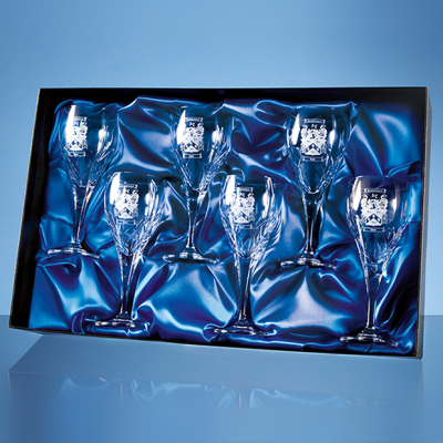 Picture of UNIVERSAL 6 WINE GLASS SATIN LINED PRESENTATION BOX*