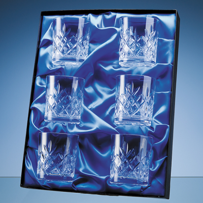 Picture of UNIVERSAL 6 GLASS & AWARD SATIN LINED PRESENTATION BOX.